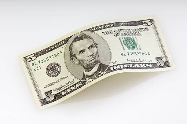 Prop Money $5 Dollar Bills