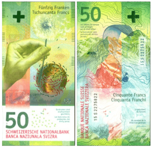 Prop Money Swiss Franc 50 Note